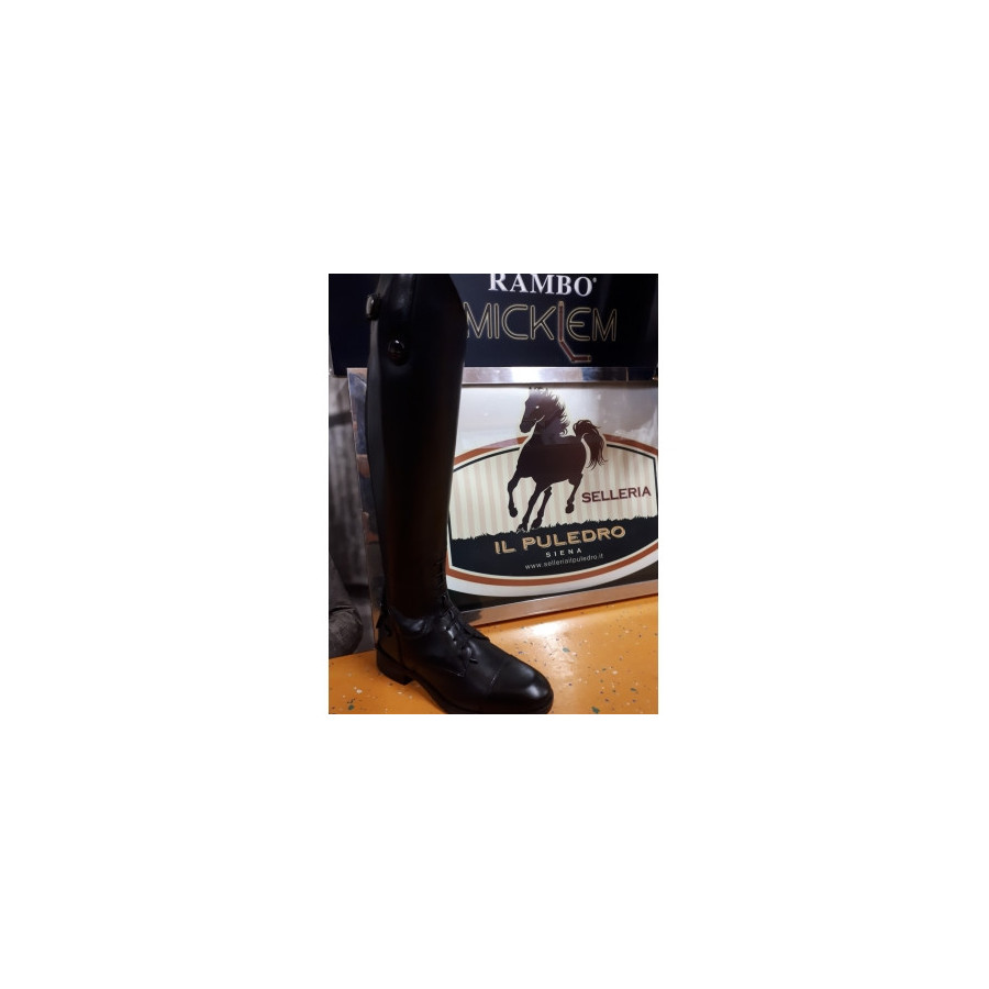 STIVALI WINNER SOFT PLAIN NERI IN PELLE