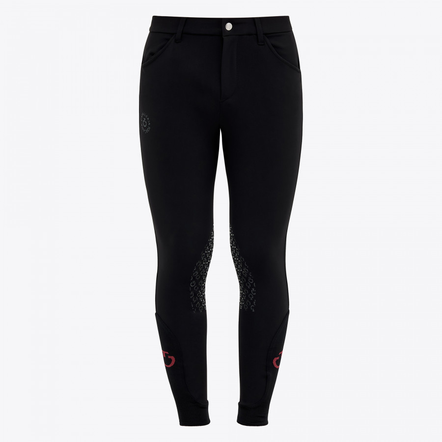 Pantaloni Cavalleria Toscana unisex da bambino jumping grip al ginocchio